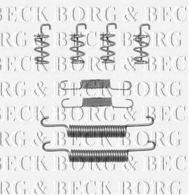 BORG & BECK bbk6209 -  Комплектующие, колодки дискового тормоза